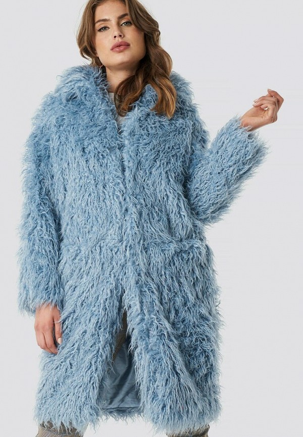 

Шуба NA-KD, Синий, Faux Fur Long