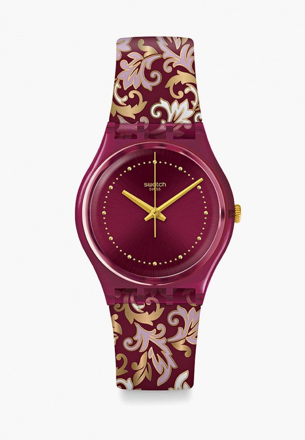 

Часы Swatch, Бордовый, DAMASK