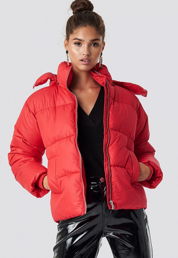 

Куртка утепленная NA-KD, Красный, Puffer