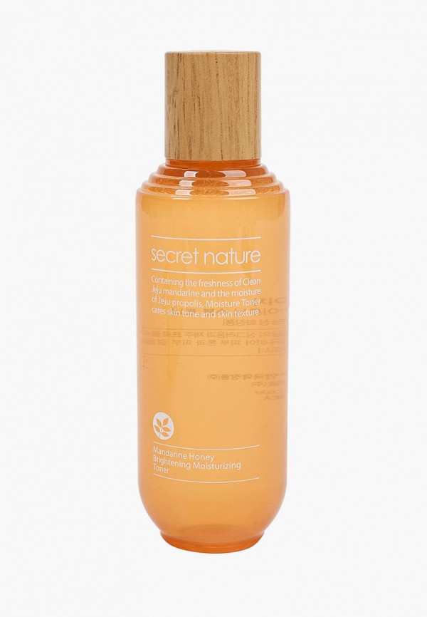 

Тоник для лица Secret Nature, Прозрачный, с мандарином и прополисом, 130 мл