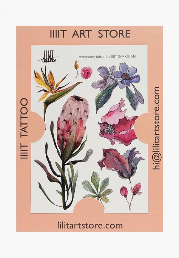 

Временные татуировки Lilit Art Store, Разноцветный
