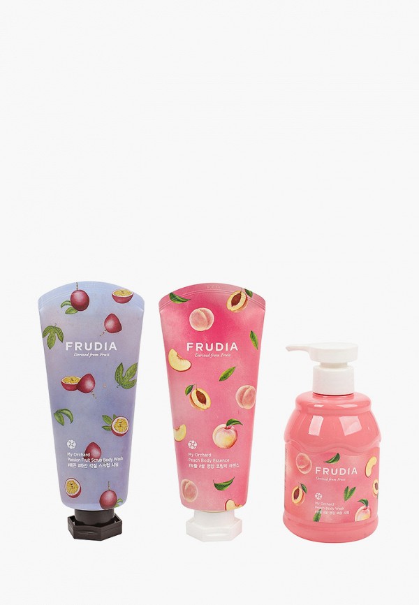 

Набор для ванны и душа Frudia, Розовый, подарочный СПА с персиком Frudia