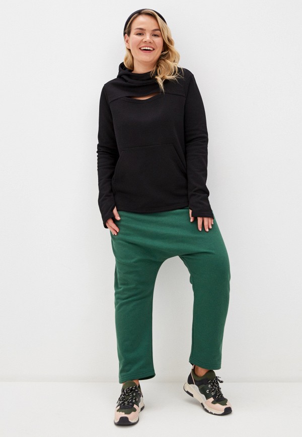 Брюки Lessismore зеленый, размер 58, фото 2