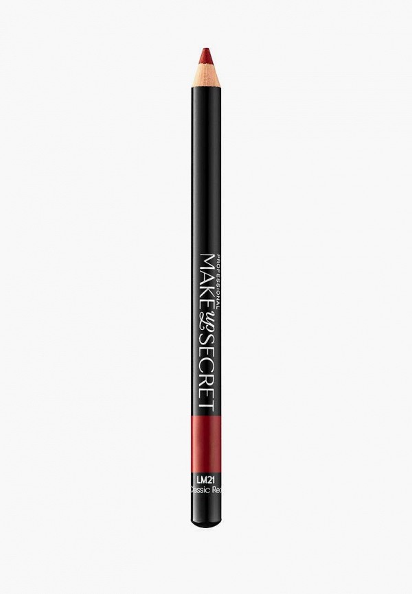 

Карандаш для губ Make-Up Secret, Красный, Waterproof Lip Liner, 1 г, LM21 - classic red
