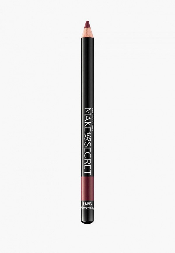

Карандаш для губ Make-Up Secret, Бордовый, Waterproof Lip Liner, 1 г, LM83 - blackberry