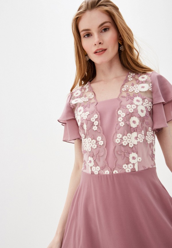 Платье Vera Lapina цвет розовый  Фото 4