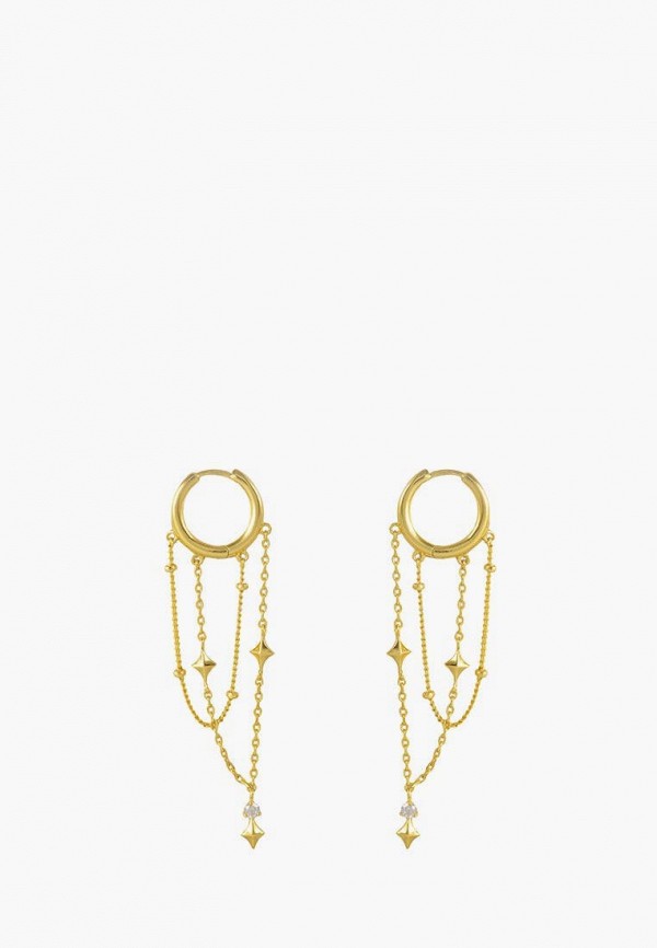 

Серьги из серебра 925 пробы Wanderlust + Co, Золотой, Wanderlust + Co MP002XW0HZFI