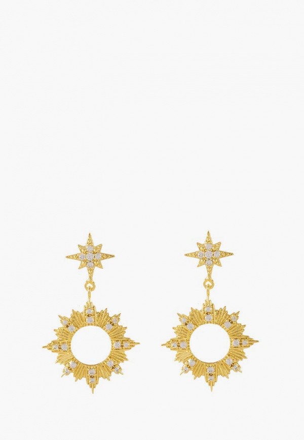 

Серьги из серебра 925 пробы Wanderlust + Co, Золотой, Wanderlust + Co MP002XW0HZFL