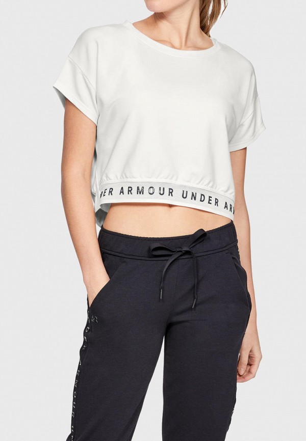 

Футболка спортивная Under Armour, Белый, Featherweight Fleece Crop Top