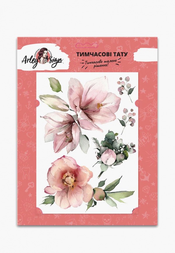 

Временная татуировка Arley Sign, Розовый, Arley Sign MP002XW0I0FN