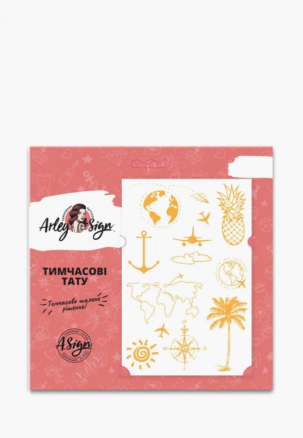 

Временная татуировка Arley Sign, Золотой, Arley Sign MP002XW0I0FQ