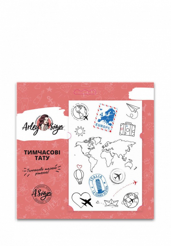 

Временная татуировка Arley Sign, Разноцветный, Привет, мир!