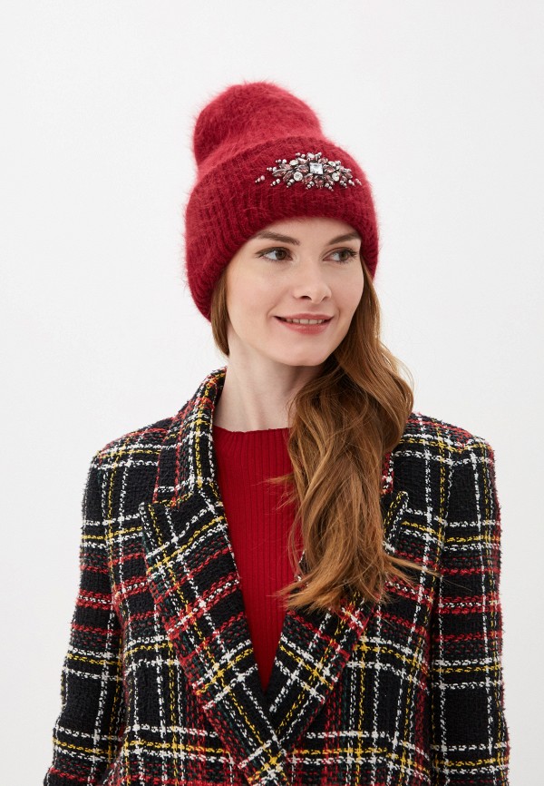 Шапка Forti knitwear цвет бордовый  Фото 3