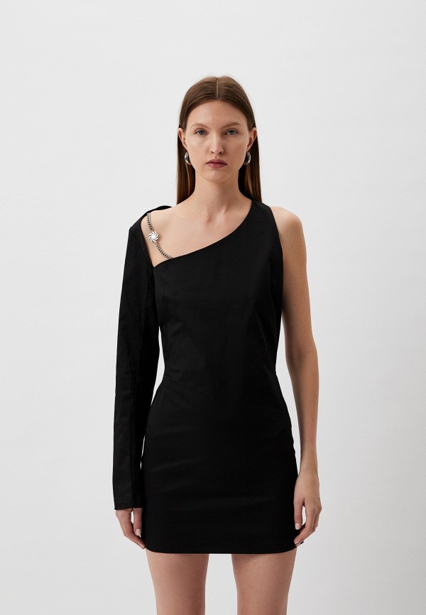 

Платье Berhasm, Черный, Mini dress with single sleeve