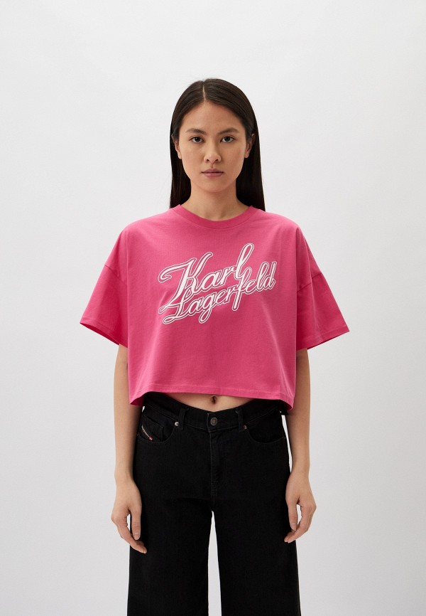 

Футболка Karl Lagerfeld, Розовый