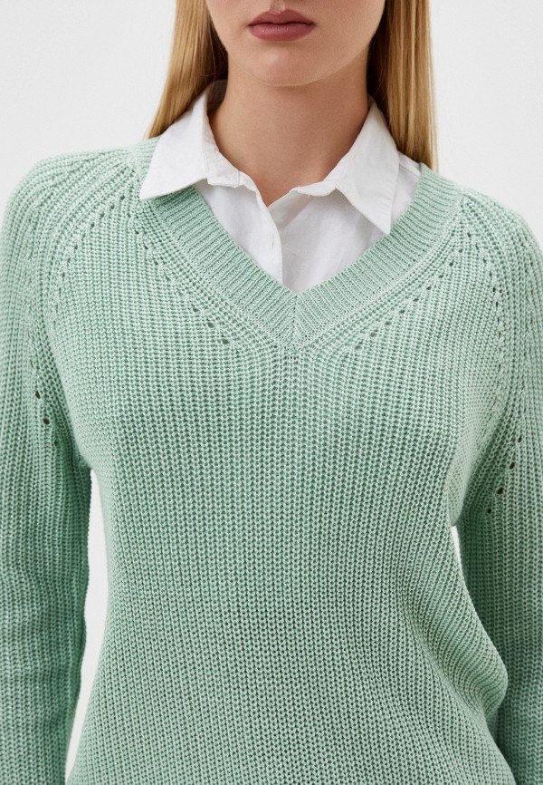 Пуловер Zolla цвет Зеленый  Фото 4