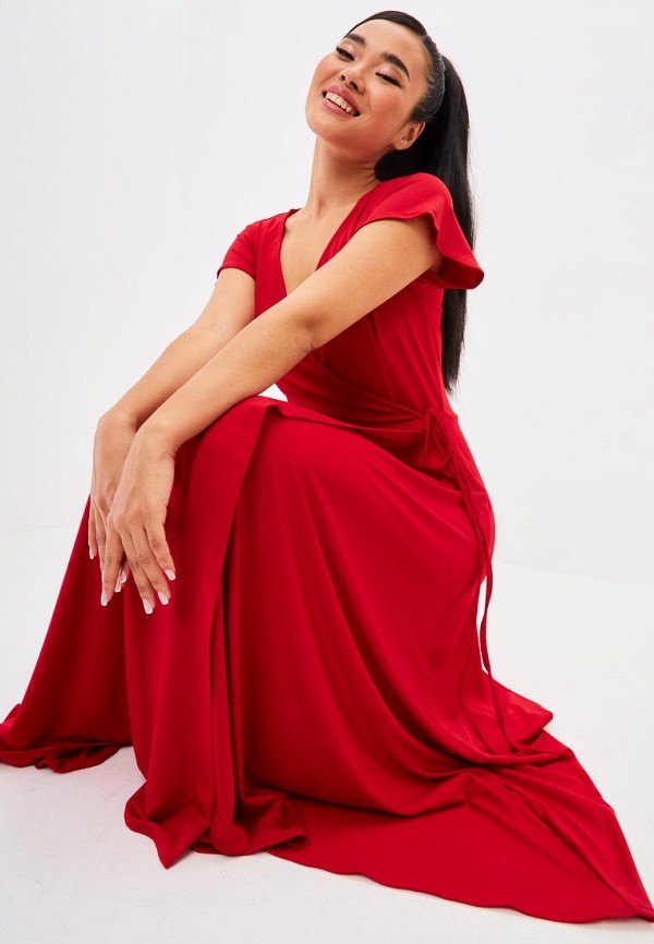 Платье Lacitta красный, размер 46, фото 5