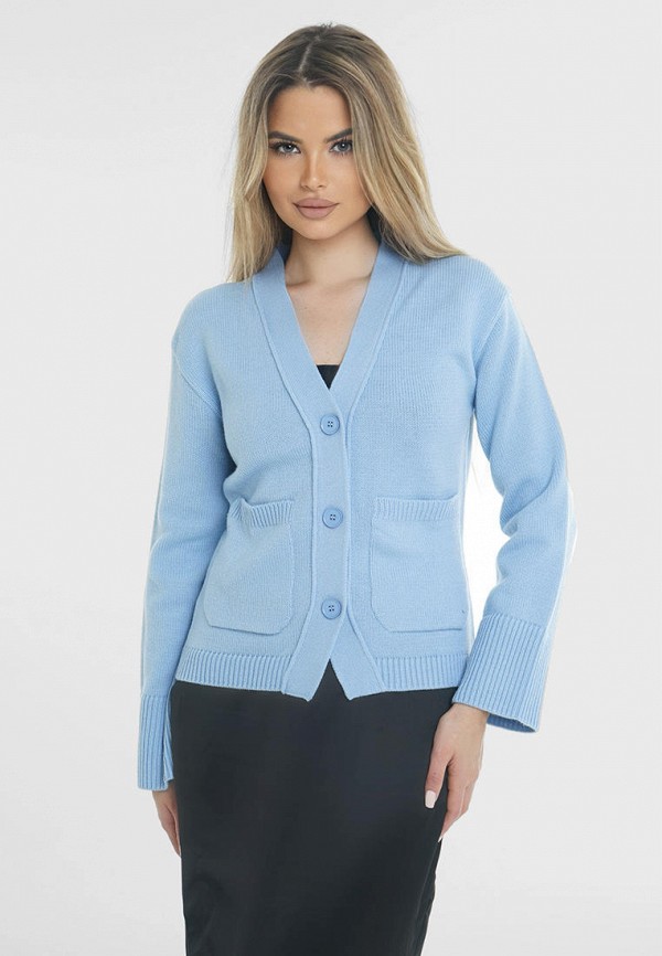 Кардиган Wooly’s голубой, размер 48, фото 5