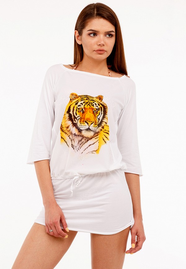 

Платье пляжное Lilu & Krushani, Tiger, Белый