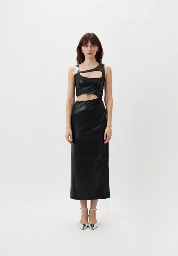 Платье Berhasm Faux-leather dress with cutouts