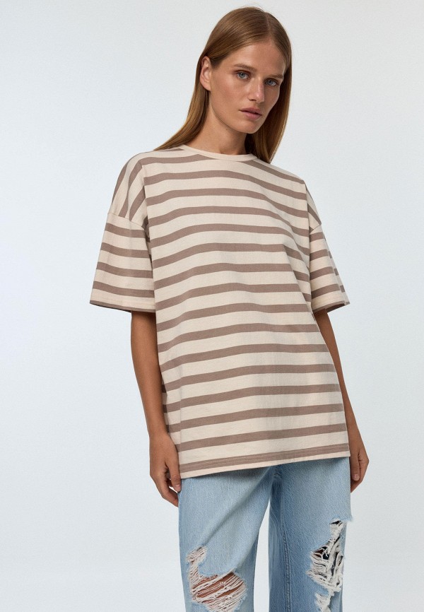 

Футболка Sela, Бежевый, IRMA OVERSIZE FIT