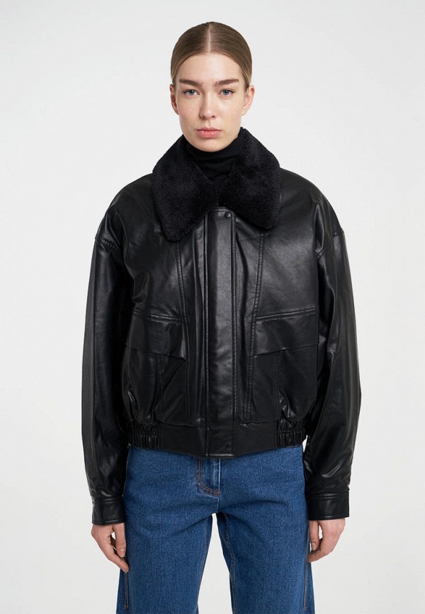 фото Куртка кожаная утепленная low classic