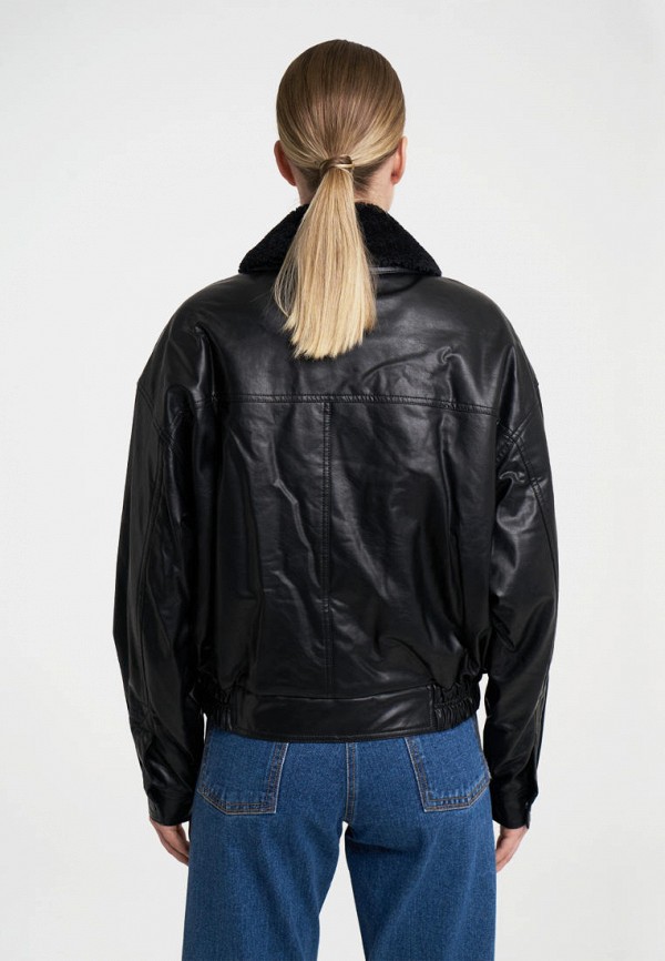 фото Куртка кожаная утепленная low classic