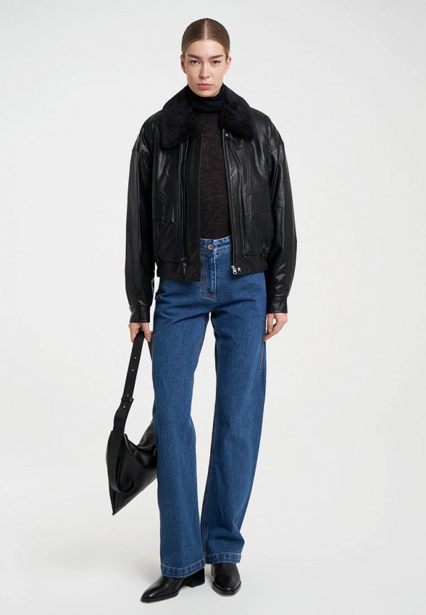 фото Куртка кожаная утепленная low classic