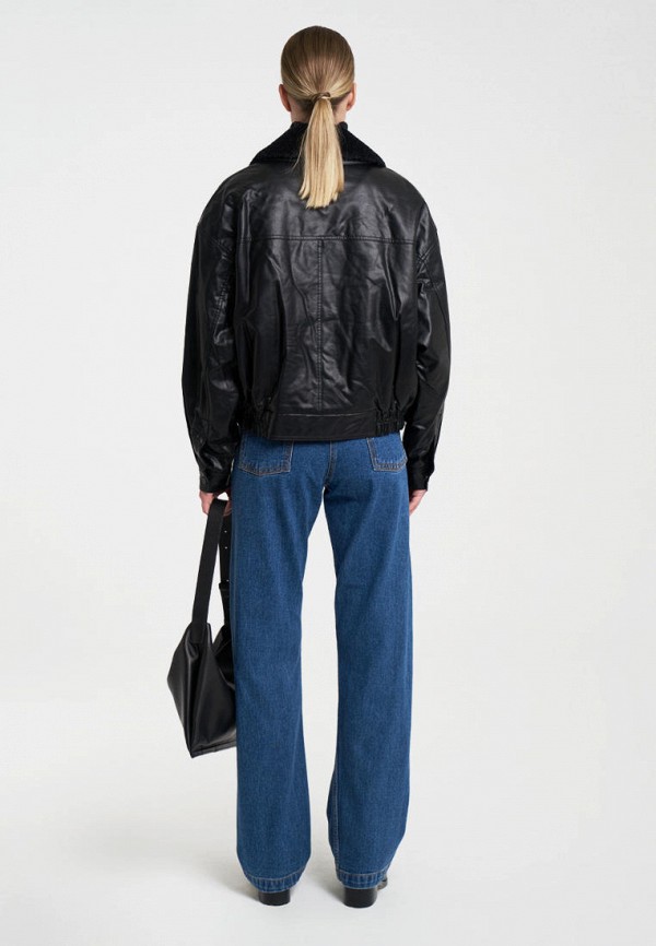 фото Куртка кожаная утепленная low classic