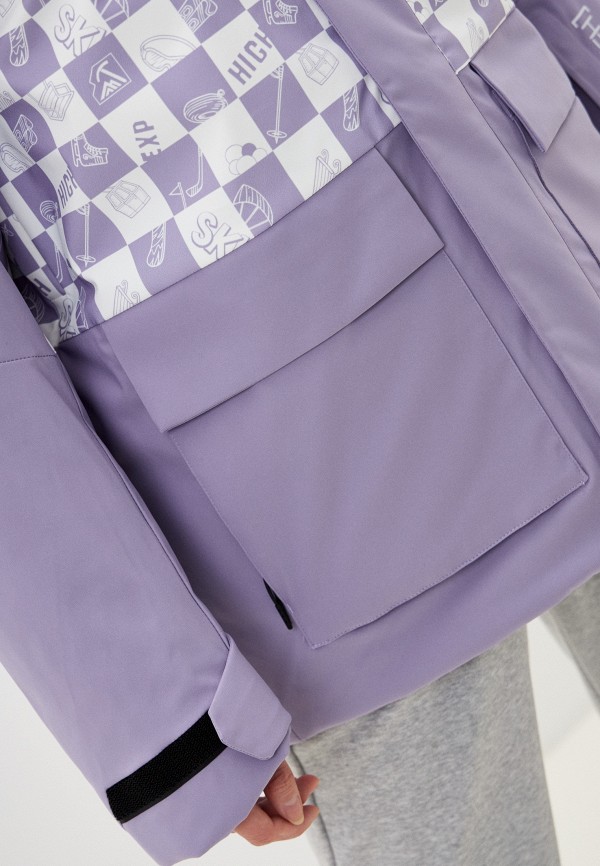 Куртка горнолыжная High Experience цвет Фиолетовый  Фото 5