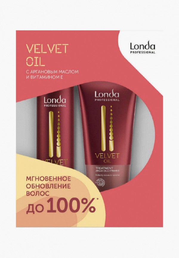 

Набор для ухода за волосами Londa Professional, Прозрачный, VELVET OIL для обновления, 250+200 мл