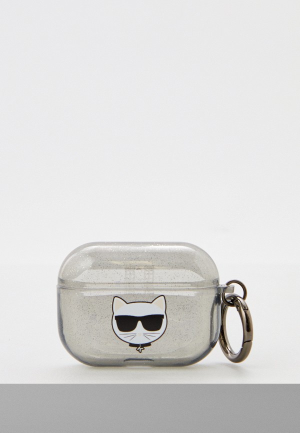 

Чехол для наушников Karl Lagerfeld, Серебряный, Airpods Pro силиконовый TPU