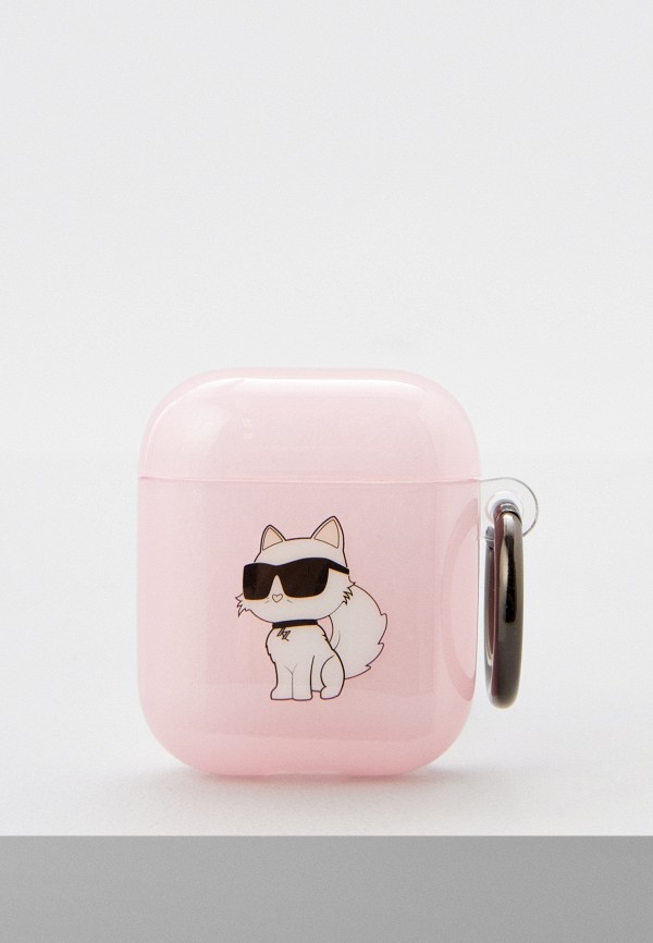

Чехол для наушников Karl Lagerfeld, Розовый, Airpods 1/2 силиконовый TPU