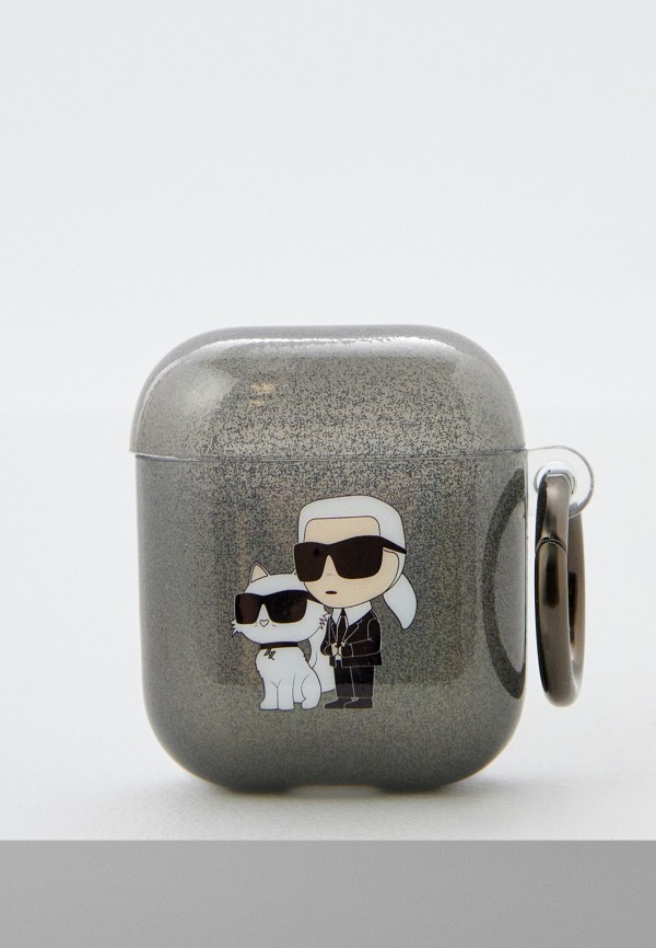 

Чехол для наушников Karl Lagerfeld, Серый, Airpods 1/2 силиконовый TPU