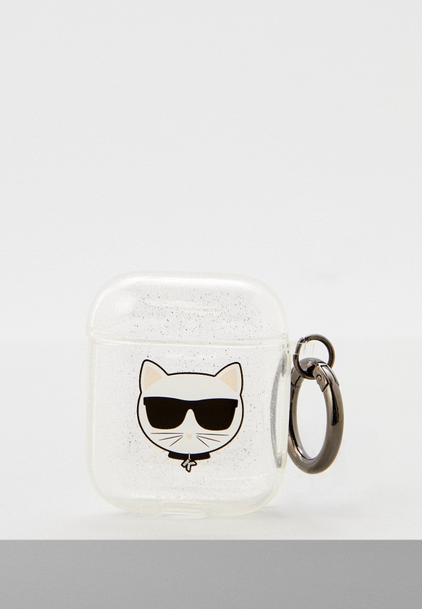 

Чехол для наушников Karl Lagerfeld, Прозрачный, Airpods 1/2, силиконовый TPU