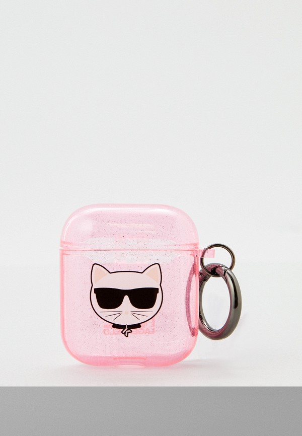 

Чехол для наушников Karl Lagerfeld, Розовый, Airpods 1/2 силиконовый TPU