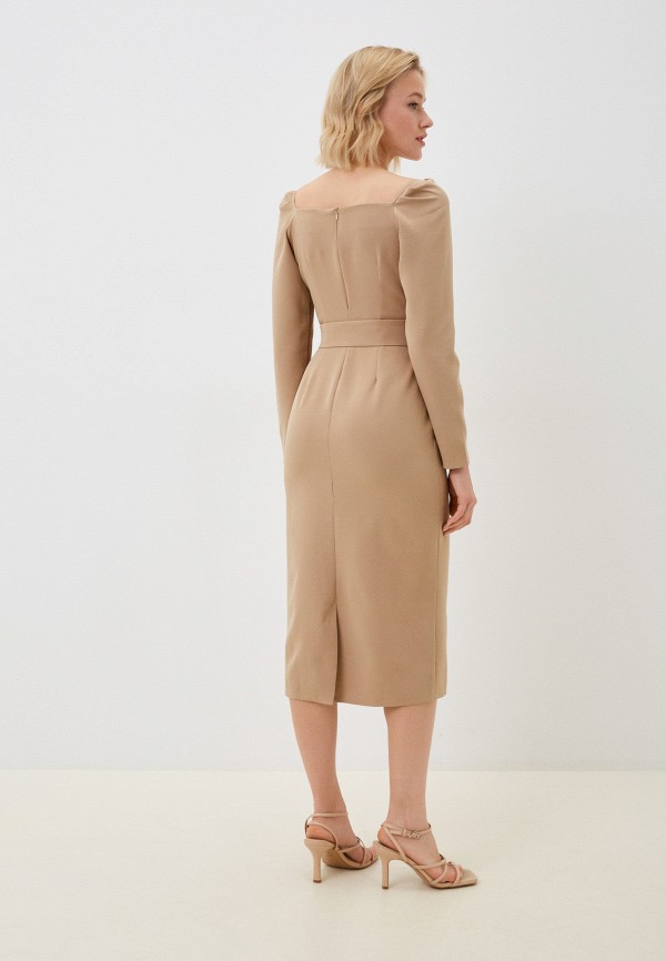 Платье Amandin бежевый, размер 44, фото 3