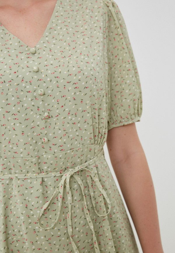 Платье Lulez зеленый, размер 42, фото 4