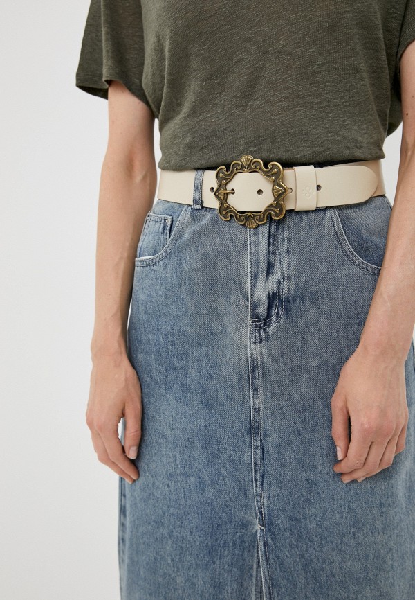 Ремень Summum бежевый, размер 90, фото 3