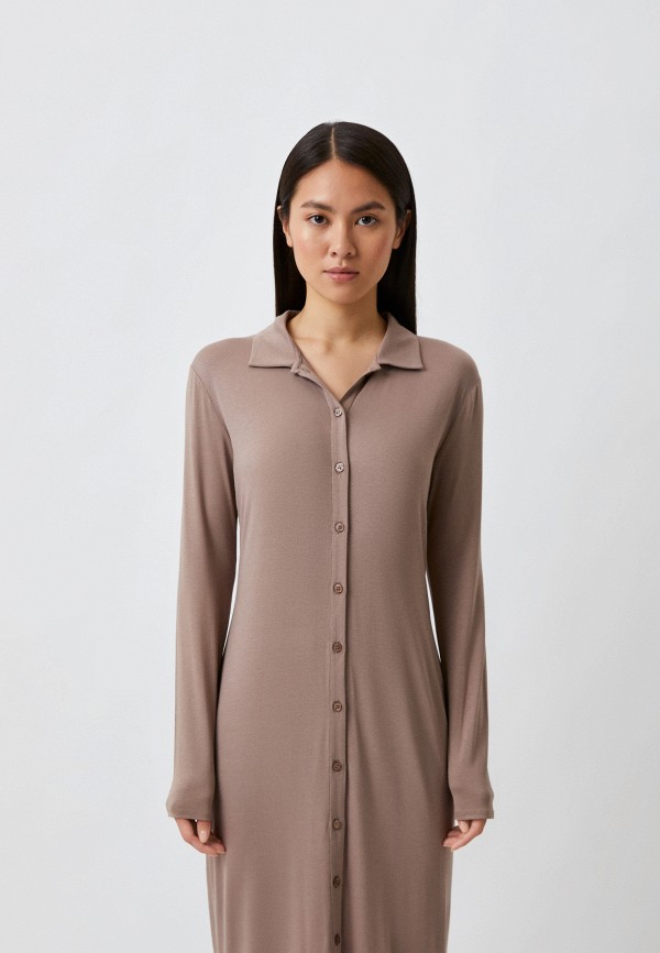 Платье Choux коричневый, размер 42, фото 2