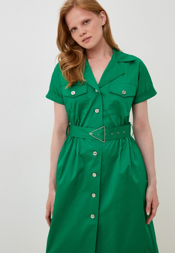 Платье Vera Lapina зеленый, размер 48, фото 2