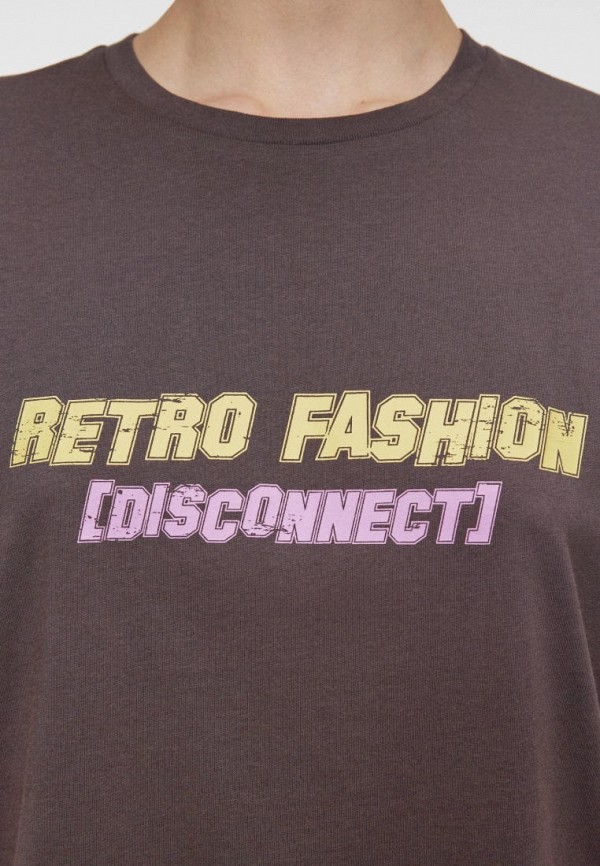 Футболка Befree коричневый, размер 48, фото 6