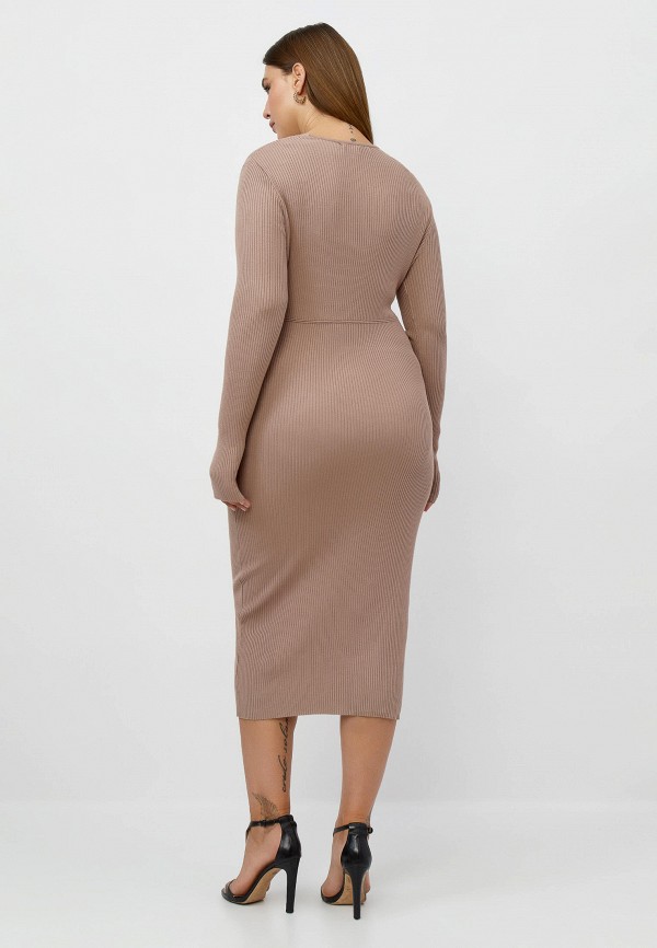 Платье Modis бежевый, размер 56, фото 3