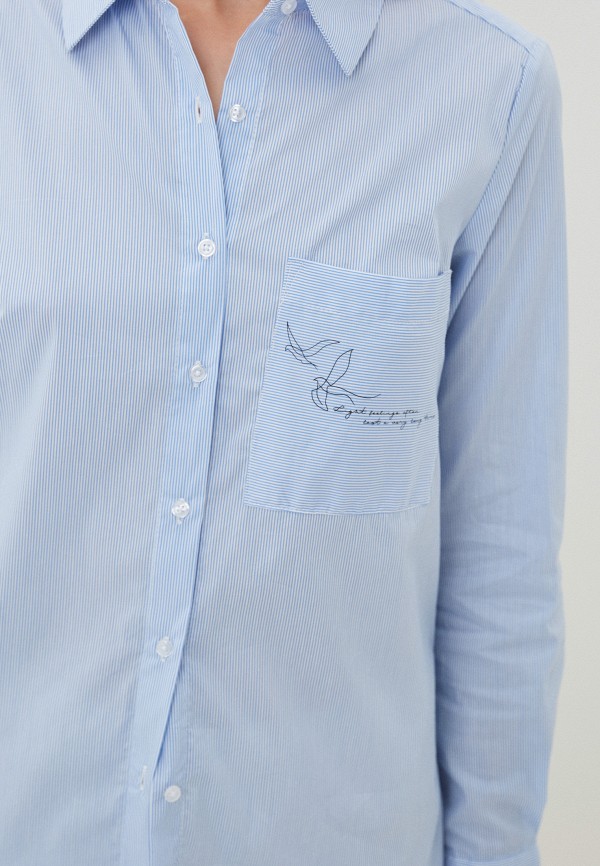 Рубашка Zolla голубой, размер 48, фото 4