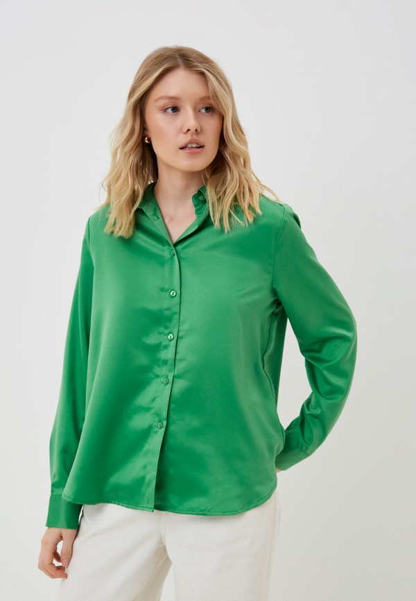 Блуза Zolla цвет Зеленый 