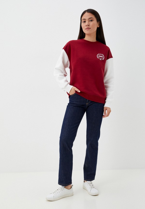 Свитшот Befree бордовый, размер 48, фото 2