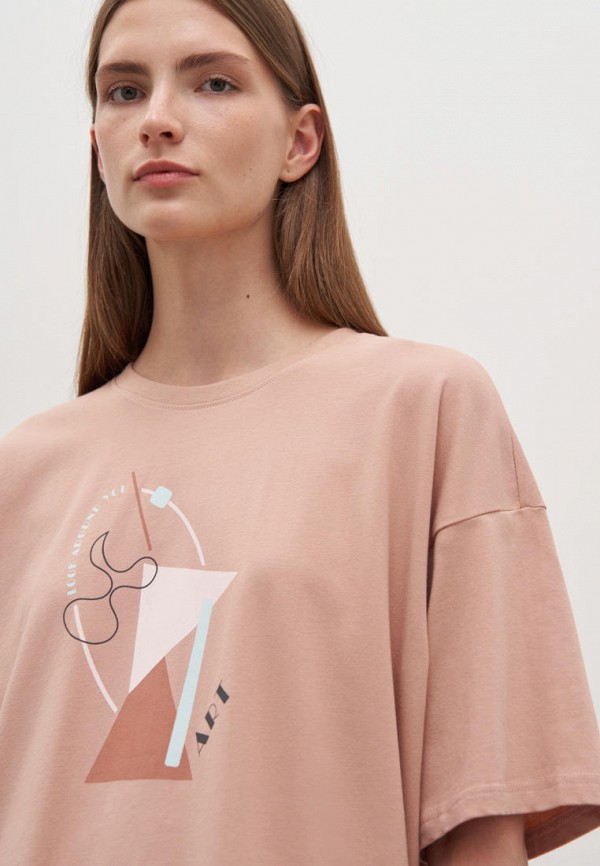 Футболка Finn Flare розовый, размер 46, фото 4