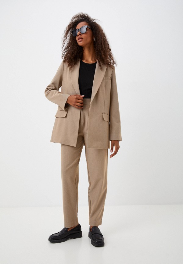 Брюки Baon бежевый, размер 48, фото 2