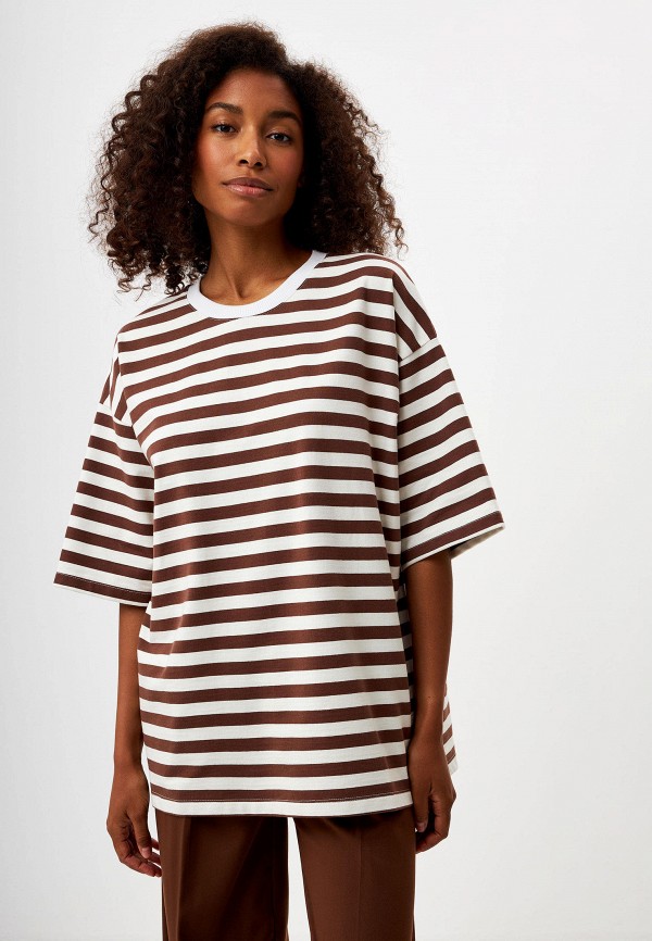 

Футболка Sela, Коричневый, ENDY OVERSIZE FIT