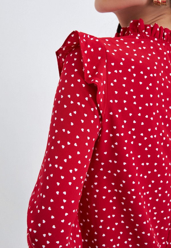 Блуза Zarina цвет Красный  Фото 4